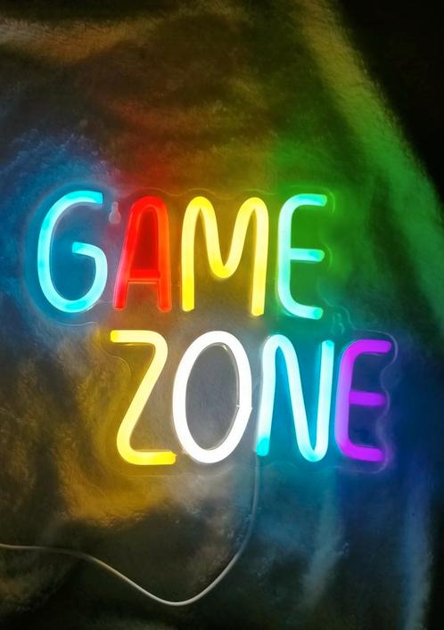 Neon LED verlichting 'Game Zone' USB, Huis en Inrichting, Lampen | Wandlampen, Nieuw, Ophalen of Verzenden
