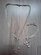 Zware 925 zilver set hartjes, Sieraden, Tassen en Uiterlijk, Ophalen of Verzenden, Zilver, Zilver