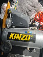 Kinzo compressor 24L, Doe-het-zelf en Verbouw, Compressors, Ophalen, Gebruikt, 6 tot 10 bar, Minder dan 200 liter/min