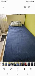 Eenpersoonsbed ikea wit, Ophalen, 90 cm, Eenpersoons, Wit