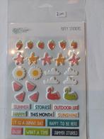 DLS Design puffy stickers Summer, Ophalen, Nieuw, Versiering of Embellishment