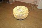 Vintage plafondlamp met LED, Ophalen of Verzenden, Gebruikt, Glas, Vintage