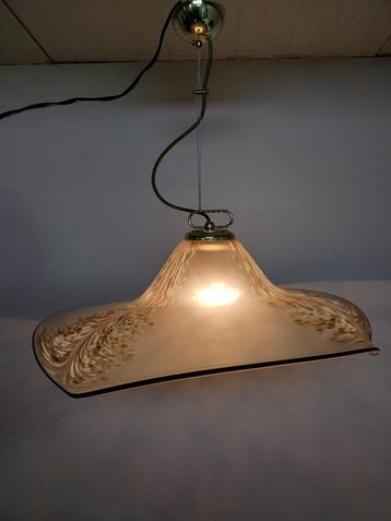 XL Murano glas hanglamp 70cm vintage Italiaans design  beschikbaar voor biedingen