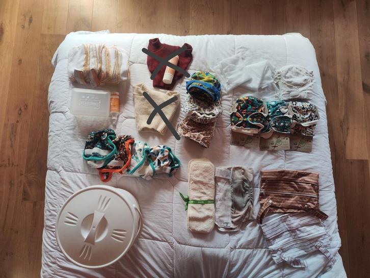 Mooi wasbare luiers pakket: Nieuw & Gebruikt, Kinderen en Baby's, Babyvoeding en Toebehoren, Gebruikt, Overige typen, Ophalen of Verzenden