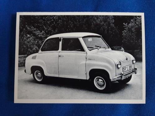 Glas Goggomobil 1955 - kaart Dwergauto – Kleinwagen, Verzamelen, Ansichtkaarten | Themakaarten, Ongelopen, 1940 tot 1960, Voertuig