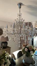 Kristallen kroonluchter, Huis en Inrichting, Lampen | Kroonluchters, Ophalen, Zo goed als nieuw