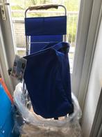 Big shopper op wielen, uitklapbare stoel en rugzak, Nieuw, Wieltjes, 30 cm of meer, Blauw