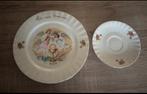 Brocante mijn eerste Communie servies/ bord en schotel, Ophalen of Verzenden, Zo goed als nieuw