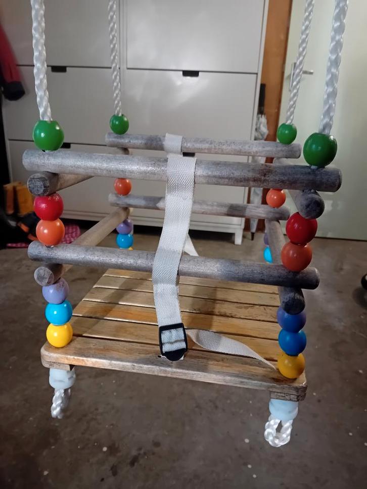 Houten baby/ peuter schommel, Kinderen en Baby's, Speelgoed | Buiten | Speeltoestellen, Gebruikt, Schommel, Ophalen of Verzenden