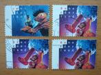Jeugd 4x NVPH 1692 en 1693, Ophalen of Verzenden, Na 1940, Gestempeld