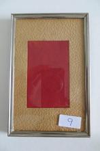 oud fotolijstje nr 9, zilverkleurig fijn frame., Antiek en Kunst, Ophalen of Verzenden