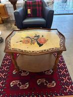 Vintage, brocante serveerwagen, antieke houten trolley, Antiek en Kunst, Antiek | Meubels | Tafels, Ophalen