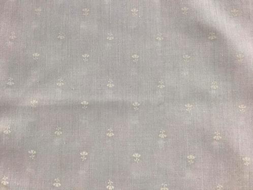 Lap stof Lina Brown wit met witte bloemen 100x140 - katoen, Hobby en Vrije tijd, Stoffen en Lappen, Nieuw, Katoen, 120 cm of meer