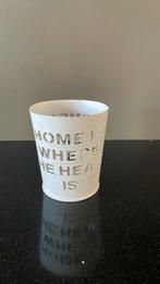 Home is where the heart is - waxinelichthouder, Huis en Inrichting, Woonaccessoires | Kandelaars en Kaarsen, Minder dan 25 cm