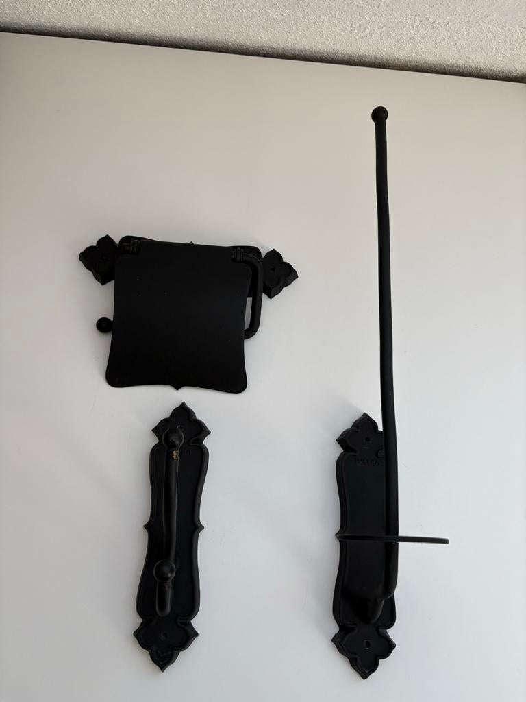 Haceka Zwart Gietijzer Toilet Accessoires Set, Ophalen of Verzenden, Nieuw, Zwart, Overige typen