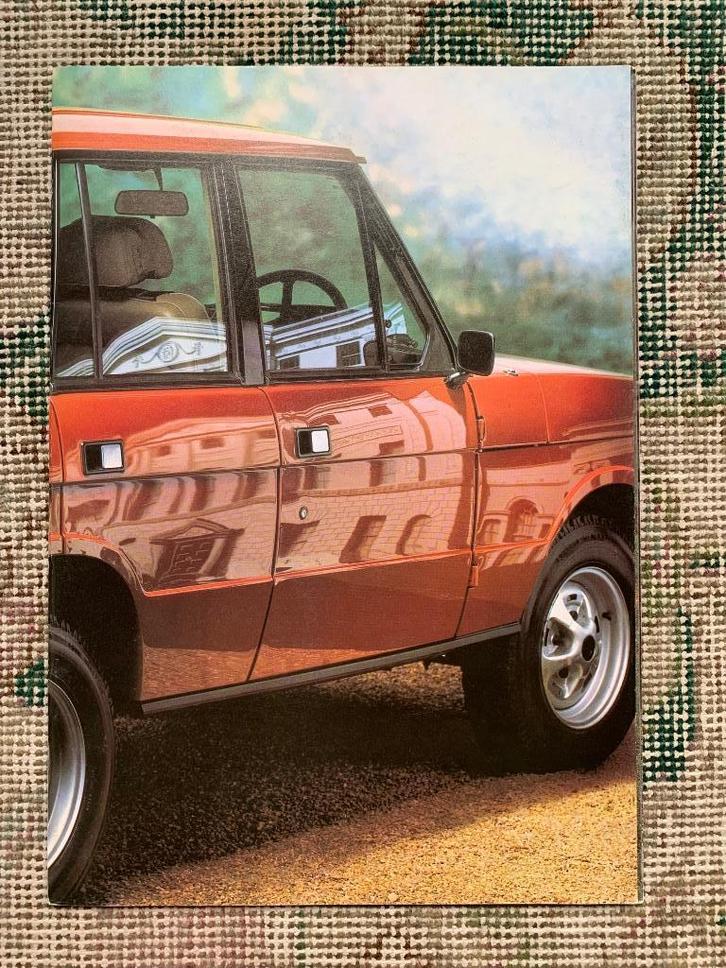 Nederlandse brochure folder Landrover Range Rover 1982 izgs, Boeken, Auto's | Folders en Tijdschriften, Zo goed als nieuw, Overige merken