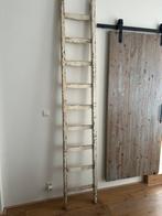 Brocante houten ladder geweldig mooi 2,5 mtr, Antiek en Kunst, Curiosa en Brocante, Ophalen of Verzenden