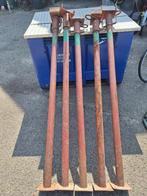 5 stalen stempels  bouwstempels, Doe-het-zelf en Verbouw, Steigers, Ophalen, Gebruikt, Overige typen, Minder dan 2 meter