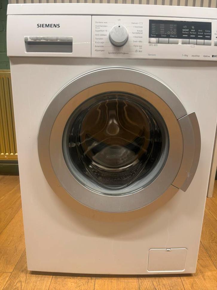 Siemens WM14Q474NL Wasmachine - 8kg, 1400 toeren, Witgoed en Apparatuur, Wasmachines, Gebruikt, Voorlader, 8 tot 10 kg, 85 tot 90 cm