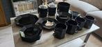 Arcoroc Octime Zwart Servies, Ophalen of Verzenden, Gebruikt, Effen, Bord(en)