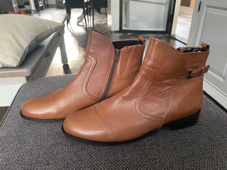 Gabor Enkellaarsjes Maat 7 / maat 40,5 - WD014, Kleding | Dames, Schoenen, Zo goed als nieuw, Lage of Enkellaarzen, Bruin, Ophalen of Verzenden