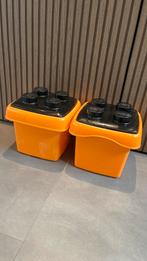 LEGO opbergbakken / brick boxen – oranje met zwart –, ., Ophalen of Verzenden, Zo goed als nieuw, .