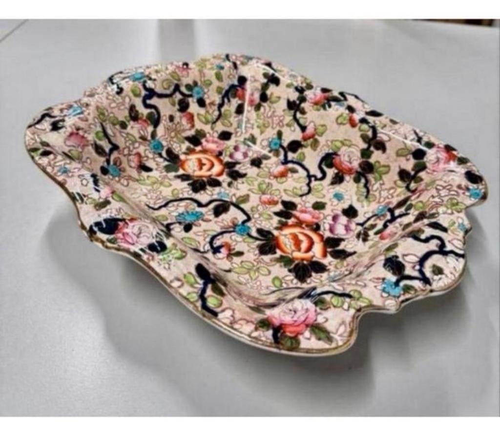 Schaal antieke STAFFORDSHIRE IMARI BOWL 19e eeuw Victoriaans, Ophalen of Verzenden