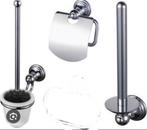 Haceka Allure toiletset, Doe-het-zelf en Verbouw, Sanitair, Ophalen of Verzenden, Chroom, Toilet