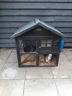 Konijnenhok .zgan., Ophalen, 110 cm of meer, Zo goed als nieuw, 90 cm of meer