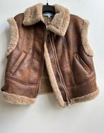 FEELKOO vegan leather gilet/bodywarmer bont gevoerd mt S