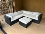 Wicker Tuinset met Kussens, Tuin en Terras, Tuinsets en Loungesets, Ophalen, 4 zitplaatsen, Gebruikt, Wicker
