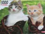 Kitten in Boots puzzel 1000 stukjes, Ophalen of Verzenden, 500 t/m 1500 stukjes, Gebruikt, Legpuzzel