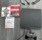 Playstation3 + controller & 3 games, Verzenden, Zo goed als nieuw, Met 1 controller