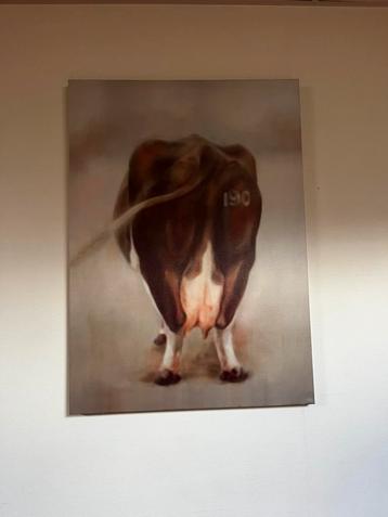Koe op canvas 3 verschillende beschikbaar voor biedingen