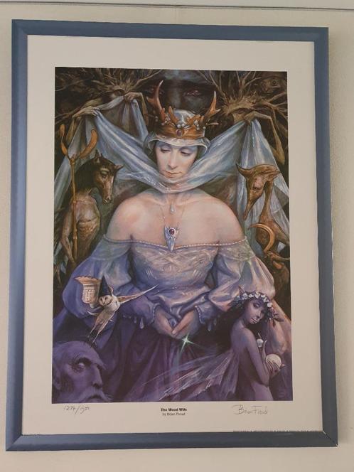 Brian Froud Art print gesigneerd en genummerd en ingelijst, Antiek en Kunst, Kunst | Schilderijen | Modern, Ophalen of Verzenden