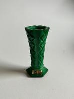 vaasje van malachiet glas, Antiek en Kunst, Antiek | Glas en Kristal, Ophalen of Verzenden