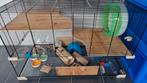 Zeer uitgebreide Ferplast 100 knaagdieren dierenverblijf, Dieren en Toebehoren, Kooi, Zo goed als nieuw, 75 tot 110 cm, Ophalen