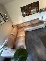 Bank leer, Huis en Inrichting, Ophalen of Verzenden, Gebruikt, Leer