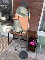 Ikea Hektar hanglamp en staande lamp (donkergrijs), Ophalen, Gebruikt, Metaal, 150 tot 200 cm