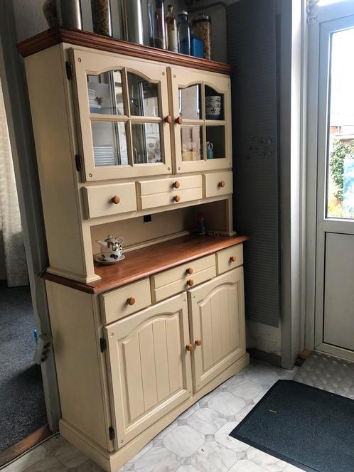 buffetkast, tweedelig, Huis en Inrichting, Kasten | Buffetkasten, Gebruikt, 200 cm of meer, 25 tot 50 cm, Ophalen