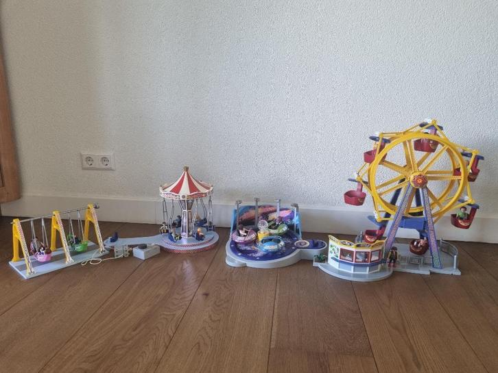 Playmobil Kermis met verlichting, Kinderen en Baby's, Speelgoed | Playmobil, Zo goed als nieuw, Complete set, Ophalen