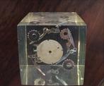 Vintage P.Giraudon Horloge Onderdelen in Resin Kubus foto’s, Ophalen of Verzenden