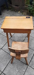 Klein bureautje met stoeltje, Ophalen, Gebruikt, 60 cm of meer, Rechthoekig