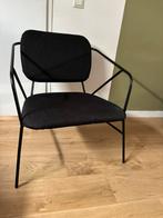 House Doctor Klever lounge stoel zwart, Huis en Inrichting, Stoelen, Ophalen, Zwart, Zo goed als nieuw, Metaal