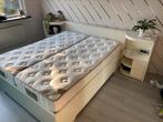 2 persoonsbed met nachtkastjes, Ophalen, Gebruikt, Tweepersoons