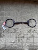 Western bit: zwarte snaffle met koperen inlages, maat 12,5, Dieren en Toebehoren, Ophalen of Verzenden, Zo goed als nieuw, Western