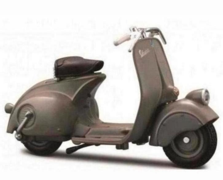 Aanbieding Vespa 98 DEL 1946 grijs nieuw in verpakking 1:18, Hobby en Vrije tijd, Modelauto's | 1:18, Nieuw, Motor, Overige merken