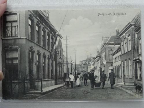 WERKENDAM   Hoogstraat Militairen 1914-1918, Verzamelen, Ansichtkaarten | Nederland, Gelopen, Noord-Brabant, Voor 1920, Verzenden