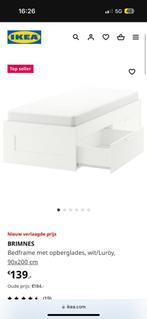 Ikea Brimnes bed inclusief matras en lattenbodem, Huis en Inrichting, Slaapkamer | Bedden, Ophalen of Verzenden