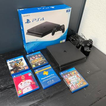 Playstation 4 Slim 1tb incl games en doos beschikbaar voor biedingen